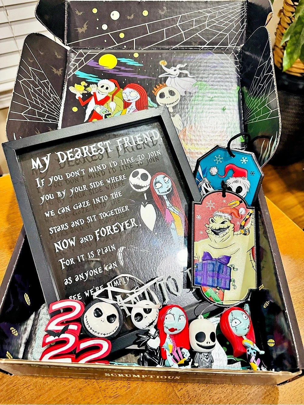 The Nightmare Before Christmas Decor and Ornament Set of 8 Items